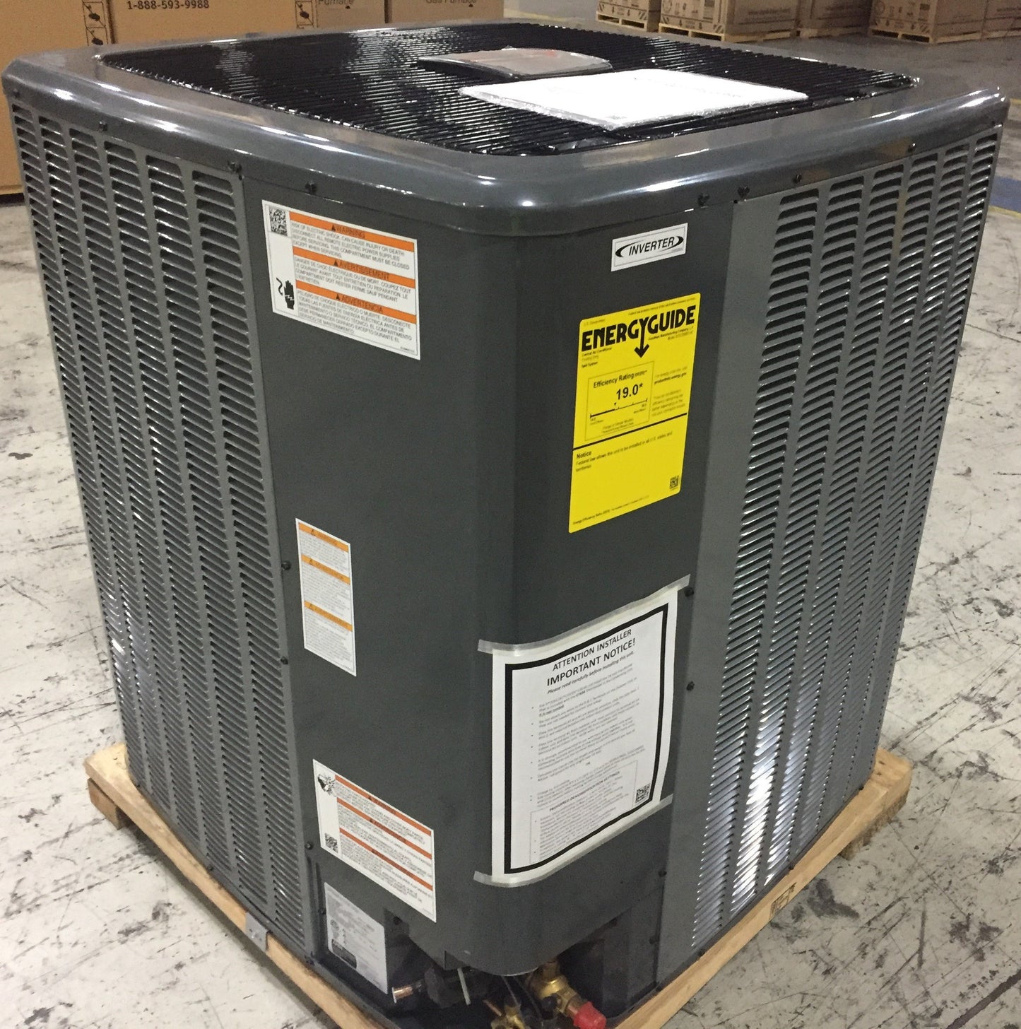 5 Ton Inverter Split-System Communicating Air Conditioner; 208-230/60/1, R410A, 20 SEER