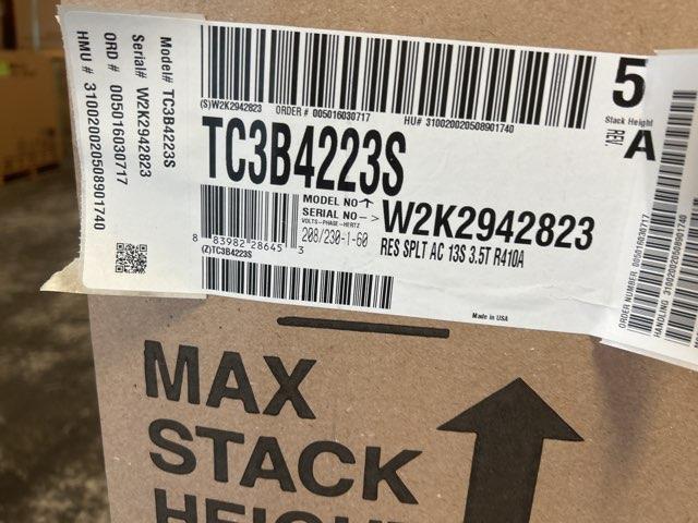 3.5 Ton Split-System Air Conditioner; 208-230/60/1, R410A, 13 SEER