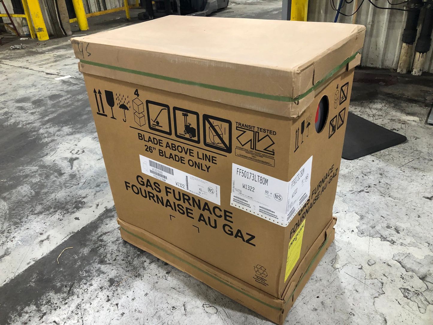 Horno de gas de velocidad variable con comunicación UP/HORZ ECM de 2 etapas y 50 000 BTU, 80 % AFUE, 115/60/1 CFM: 1200