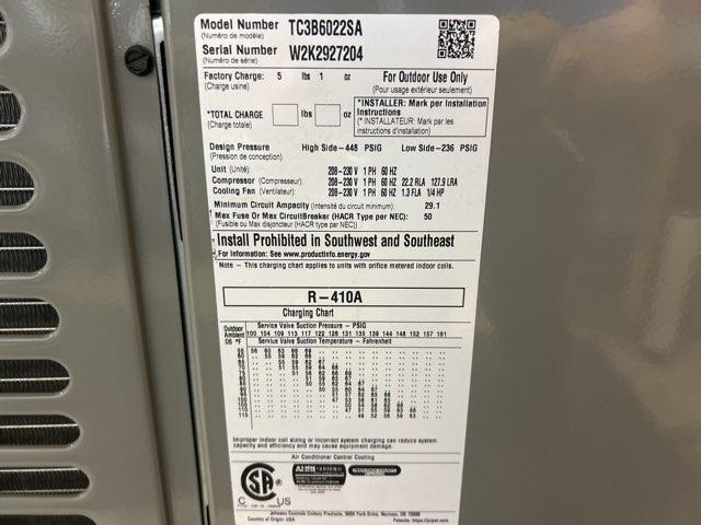 5 Ton Split-System Air Conditioner, 208-230/60/1, 13 SEER, R-410A