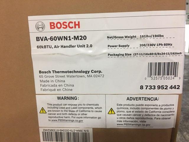 Manejador de aire AC/HP ECM de 5 toneladas, 208-230/60/1 R-410A CFM, 2029, 20 SEER