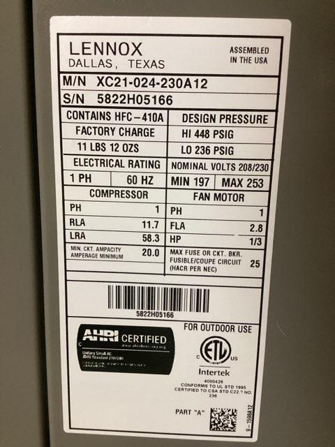 2 Ton Two Stage Split-System Communicating Air Conditioner 208-230/60/1 R410A 21 SEER