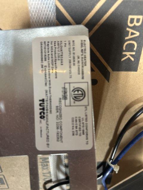 5 KW Electric Heat Kit 208-240/60/1