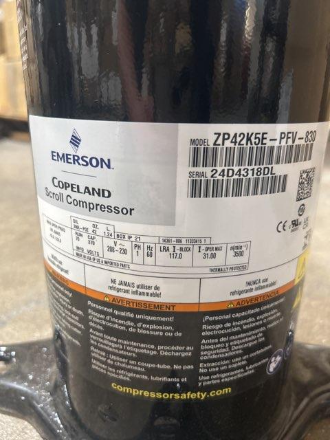 3.5 Ton AC Scroll Compressor 208/230/60/1 R410A