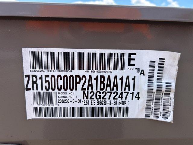 12.5 Ton Two-Stage Convertible Packaged Air Conditioning Unit, 11 EER, 208-230/60/3, R410A