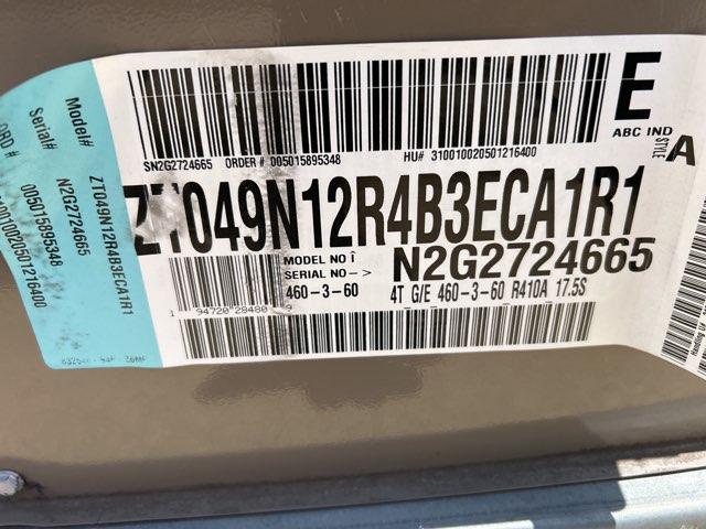 4 Ton Two-Stage Convertible Natural Gas/Electric Packaged Unit, 17.5 SEER, 460/60/3, R410A