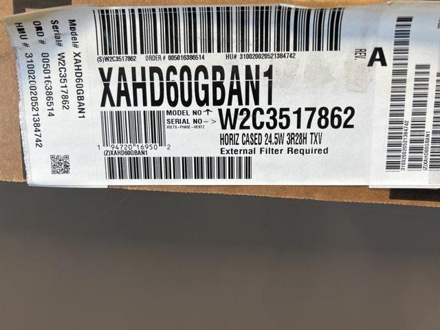 5 Ton AC/HP Horizontal Cased A Coil, R-410A CFM 1800