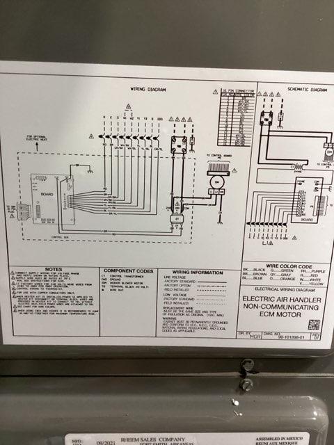 5 Ton AC/HP ECM Multiposition Air Handler 208-240/60/1 R-410A CFM 1700