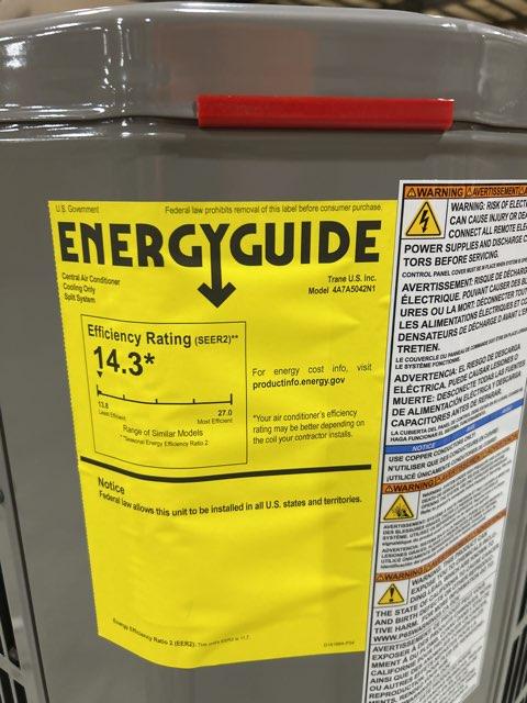 3.5 Ton Single-Stage Split-System Air Conditioner 208-230/60/1 R410A 14.3 SEER2