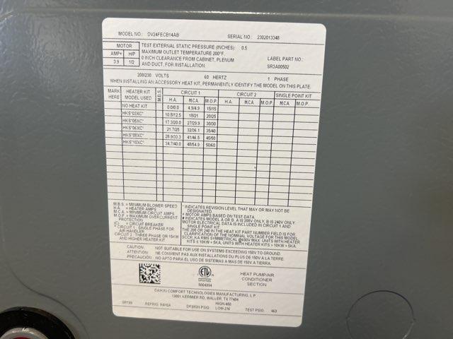 2 Ton AC/HP ECM Communicating Multiposition Air Handler 208-230/60/1 R-410A CFM 800