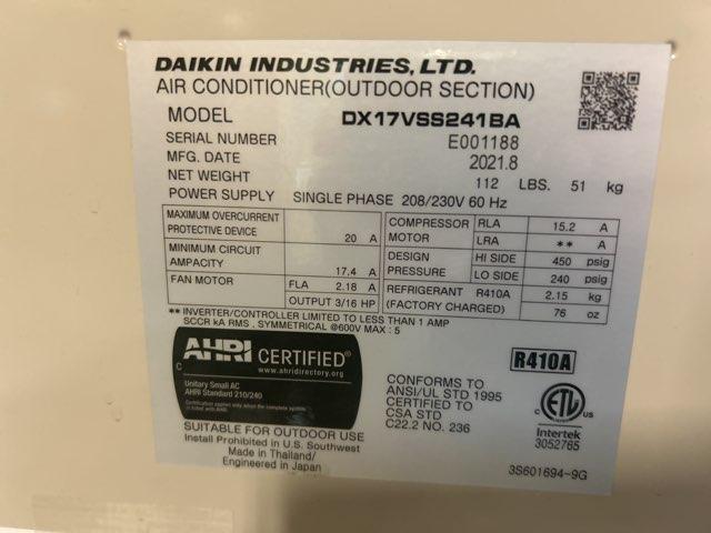 2 Ton Inverter Split-System Communicating Air Conditioner 208-230/60/1 R410A 14 SEER