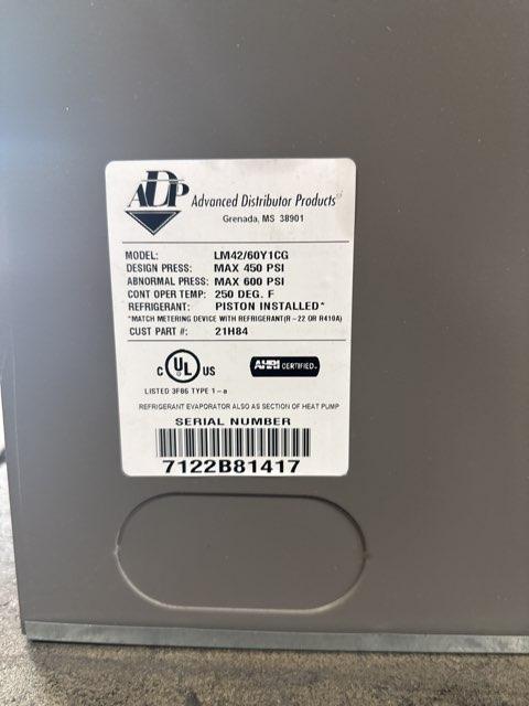 5 Ton AC/HP Multiposition Cased A Coil, R410A CFM 2000