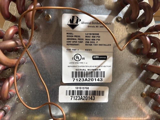 3 Ton AC/HP Upflow Uncased A Coil, R410A CFM 1200