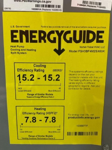 5 Ton Two-Stage Split-System Heat Pump 208-230/60/1 R410A 15.2 SEER2