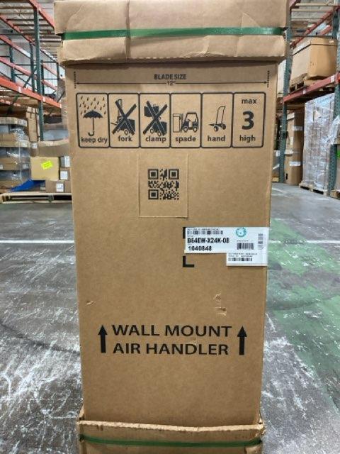 2 Ton AC/HP ECM Wall Mounted Air Handler With 8 KW Heat, 208-230/60/1 R-410A CFM 1180