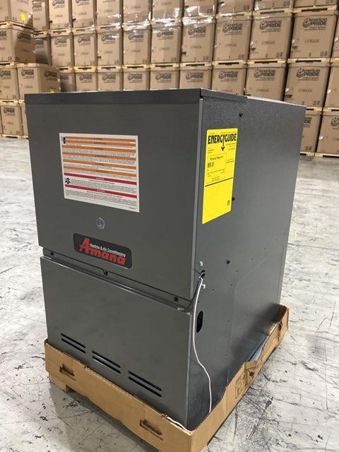 80,000 BTU Low NOx Two-Stage Downflow/Horizontal ECM Multi Speed Gas Furnace 80% 115/60/1 CFM: 2000