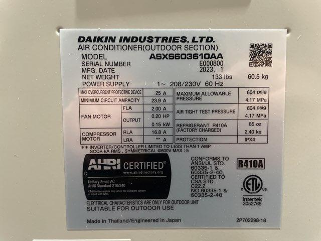3 Ton Inverter Split-System Communicating Air Conditioner 208-230/60/1 R410A 16.5 SEER2