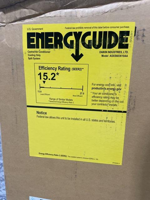 3 Ton Inverter Split-System Communicating Air Conditioner 208-230/60/1 R410A 16.5 SEER2