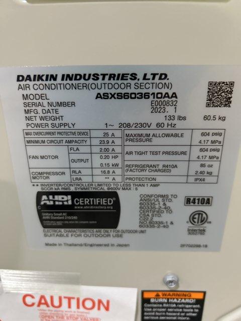 3 Ton Inverter Split-System Communicating Air Conditioner 208-230/60/1 R410A 16.5 SEER2