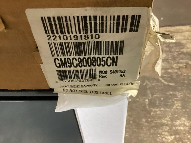 80,000 BTU Two-Stage Upflow/Horizontal ECM Multi Speed Gas Furnace 80% AFUE 115/60/1 CFM: 2000