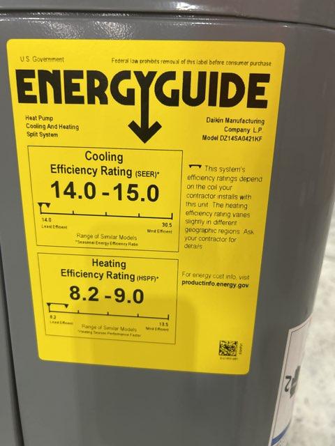 3.5 Ton Single Stage Split-System Heat Pump 208-230/60/1 R410A 14 SEER