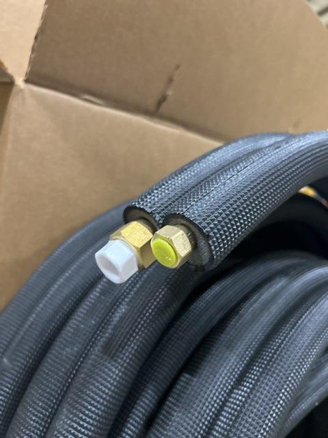 1/4" x 1/2" x 50' Flare Lineset 1/2" Insulation, Black