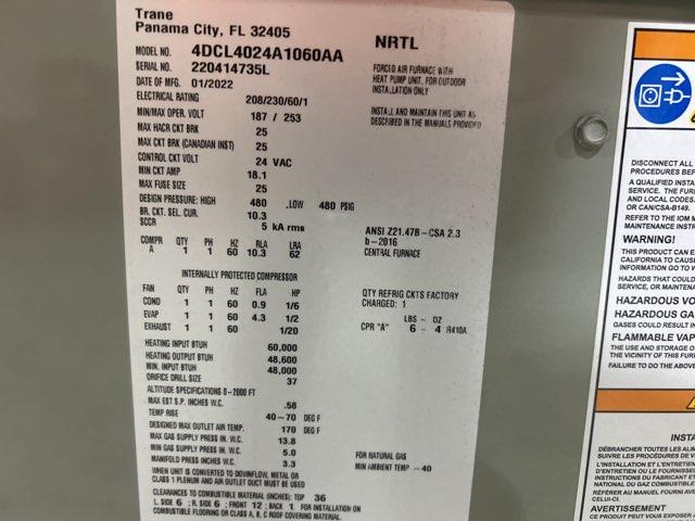 2 Ton 2-Stg Convertible Dual Fuel G/E ECM Var Spd HP Packaged Unit, 81% 14 SEER, 208-230/60/1, R410A