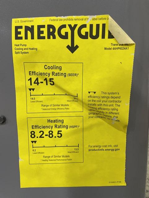 2 Ton Single-Stage Split-System Heat Pump 208-230/60/1 R410A 15 SEER