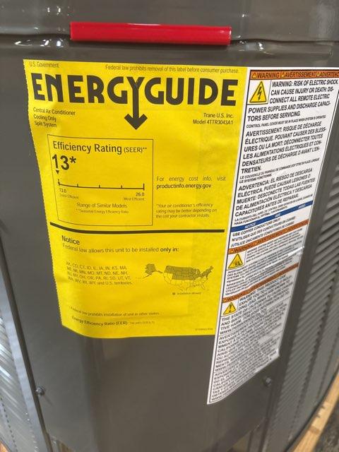 3.5 Ton Single-Stage Split-System Air Conditioner 208-230/60/1 R410A 13 SEER