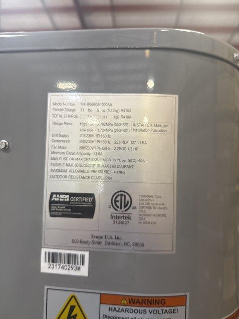 5 Ton Single-Stage Split-System Heat Pump; 208-230/60/1, R410A, 14.3 SEER2