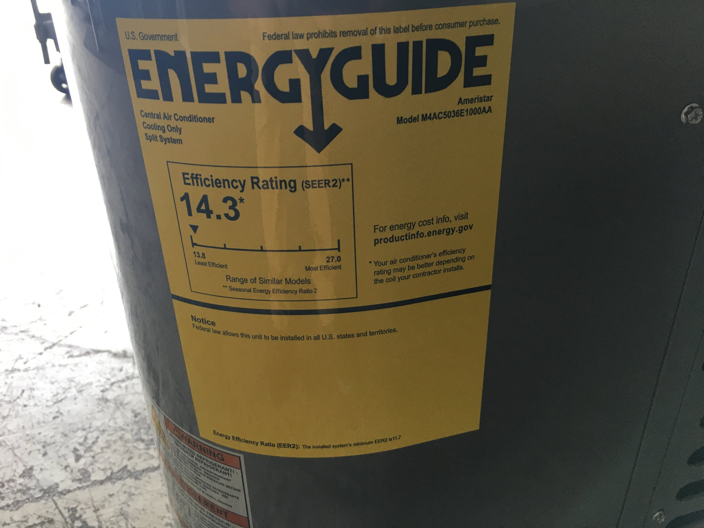 3 Ton SS AC R-410A 14.3 Seer2 and 3 Ton Upflow Cased Coil 14.5w