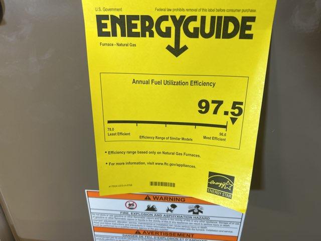 60,000 BTU Modulating ECM Var Spd Communicating Compatible Gas Furnace 97.5% 115/60/1 CFM: 1425