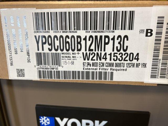 60,000 BTU Modulating ECM Var Spd Communicating Compatible Gas Furnace 97.5% 115/60/1 CFM: 1425