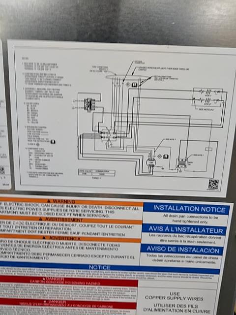 1.5 Ton AC/HP ECM Wall Mounted Air Handler With 3 KW Heat, 208-230/60/1 R-410A CFM 846