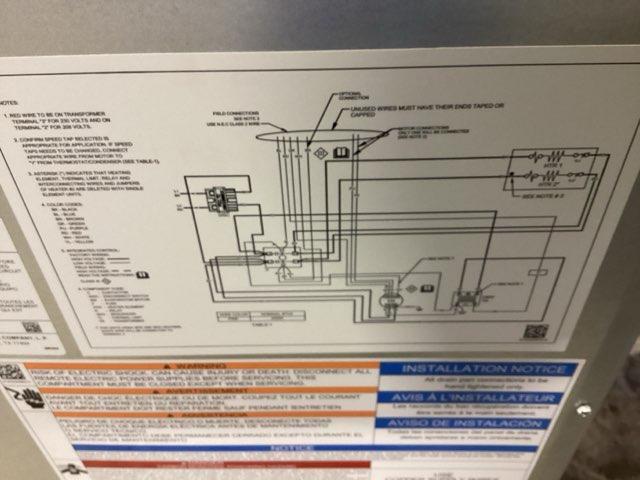 2 Ton AC/HP ECM Wall Mounted Air Handler With 8 KW Heat, 208-230/60/1 R-410A CFM 846