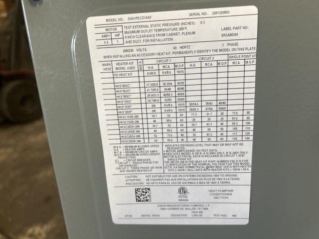 5 Ton Inverter SS Communicating Heat Pump 20 SEER and 5 Ton Communicating Multiposition Air Handler