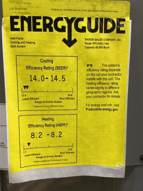 BOMBA DE CALOR DE SISTEMA DIVIDIDO DE 3-1/2 TONELADAS 208-230/60/1 R410A 14 SEER