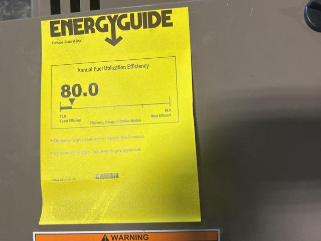 100,000 BTU 1-Stg Multiposition Gas Furnace 80% and 3 Ton Upflow/Downflow Cased A Coil