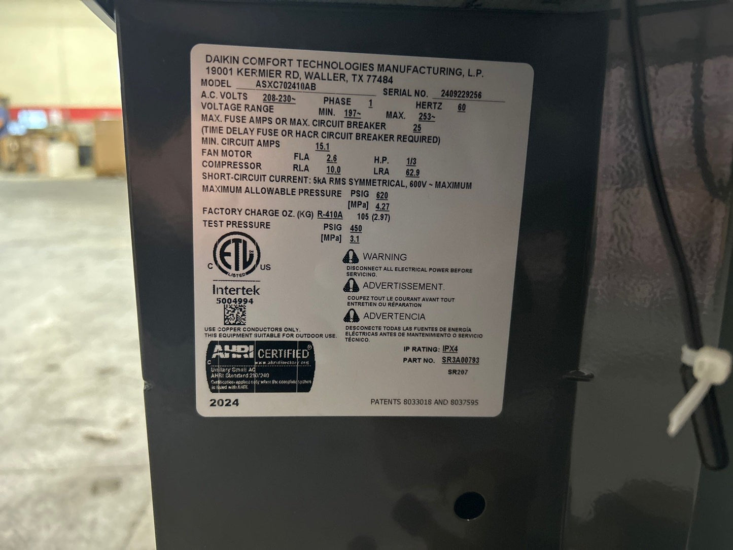 2 Ton Two-Stage Split-System Communicating Air Conditioner 208-230/60/1 R410A 17 SEER2