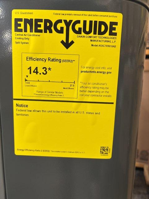 3 Ton Two-Stage Split-System Communicating Air Conditioner 208-230/60/1 R410A 17 SEER2