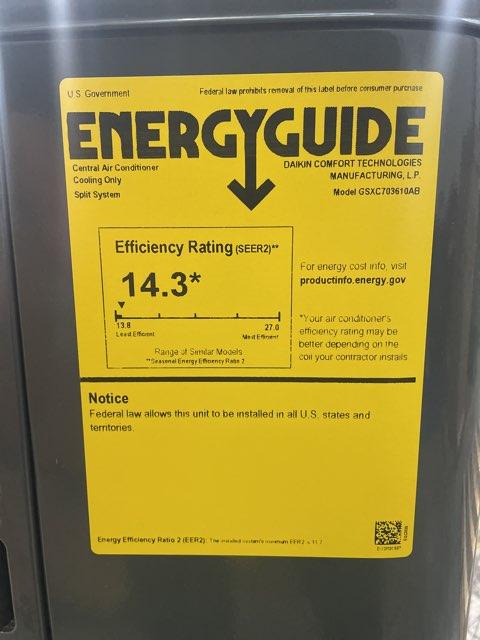 3 Ton Two-Stage Split-System Communicating Air Conditioner 208-230/60/1 R410A 17.5 SEER2