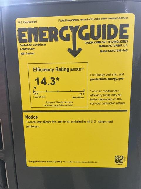 3 Ton Two-Stage Split-System Communicating Air Conditioner 208-230/60/1 R410A 17.5 SEER2