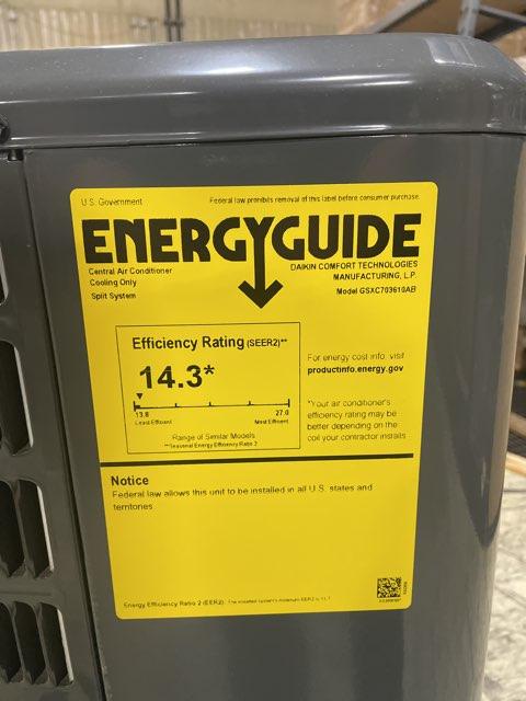 3 Ton Two-Stage Split-System Communicating Air Conditioner 208-230/60/1 R410A 17.5 SEER2