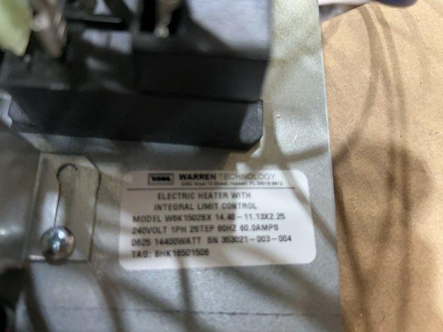 14.4 kW Electric Heat Kit 240/60/1