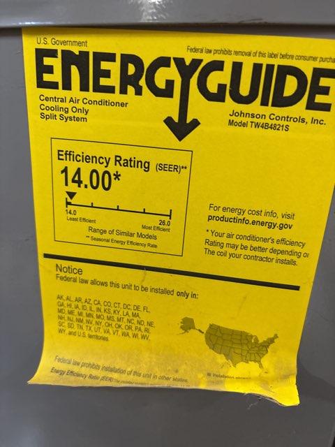 4 Ton Single-Stage Split-System Air Conditioner 208-230/60/1 R410A 14 SEER