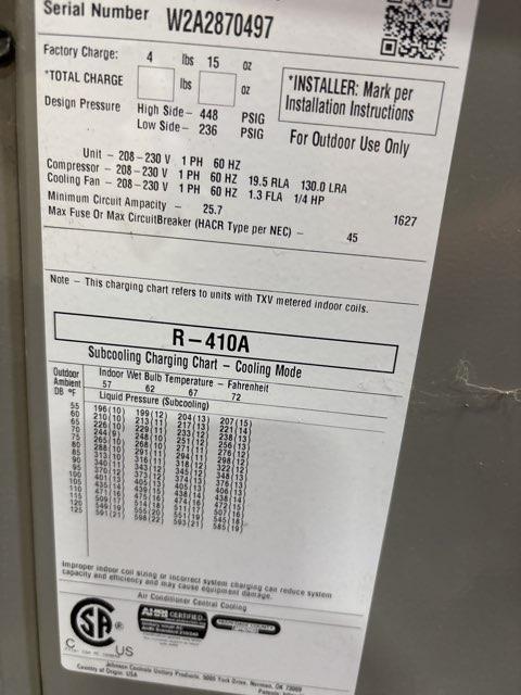 4 Ton Single-Stage Split-System Air Conditioner 208-230/60/1 R410A 14 SEER