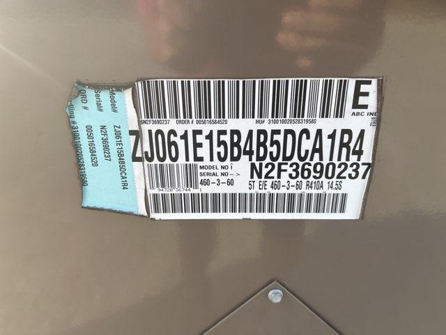 5 Ton Single-Stage Convertible Packaged Air Conditioning Unit, 14.5 SEER, 460/60/3, R410A 15 kW Heat