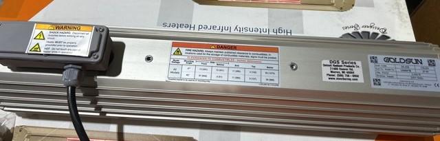 6,824 BTU Silver Infrared Space Heater, 2000 Watt, 230/50/1