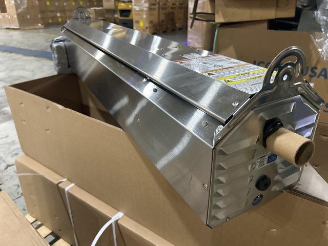 34,000 BTU Brushed Stainless Steel Natural Gas Infrared Patio Heater, 24/60/1