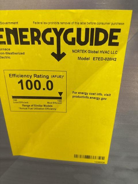 20 KW Downflow ECM Multi Speed Electric Manufactured Housing Furnace 240/60/1 CFM: 1555